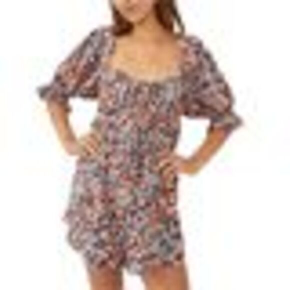 Free People Show Me Love Romper In Navy Combo - XS - Picture 3 of 3
